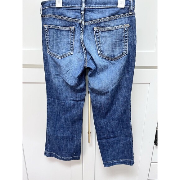 Gap Original Long & Lean Straight Leg Ankle Jeans Size 6 Blue Denim Mid Rise - Picture 3 of 4